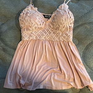 Pink blouse tank top